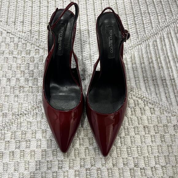 Tony Bianco Asti Slingback Heels in Bordeaux - Picture 3 of 6
